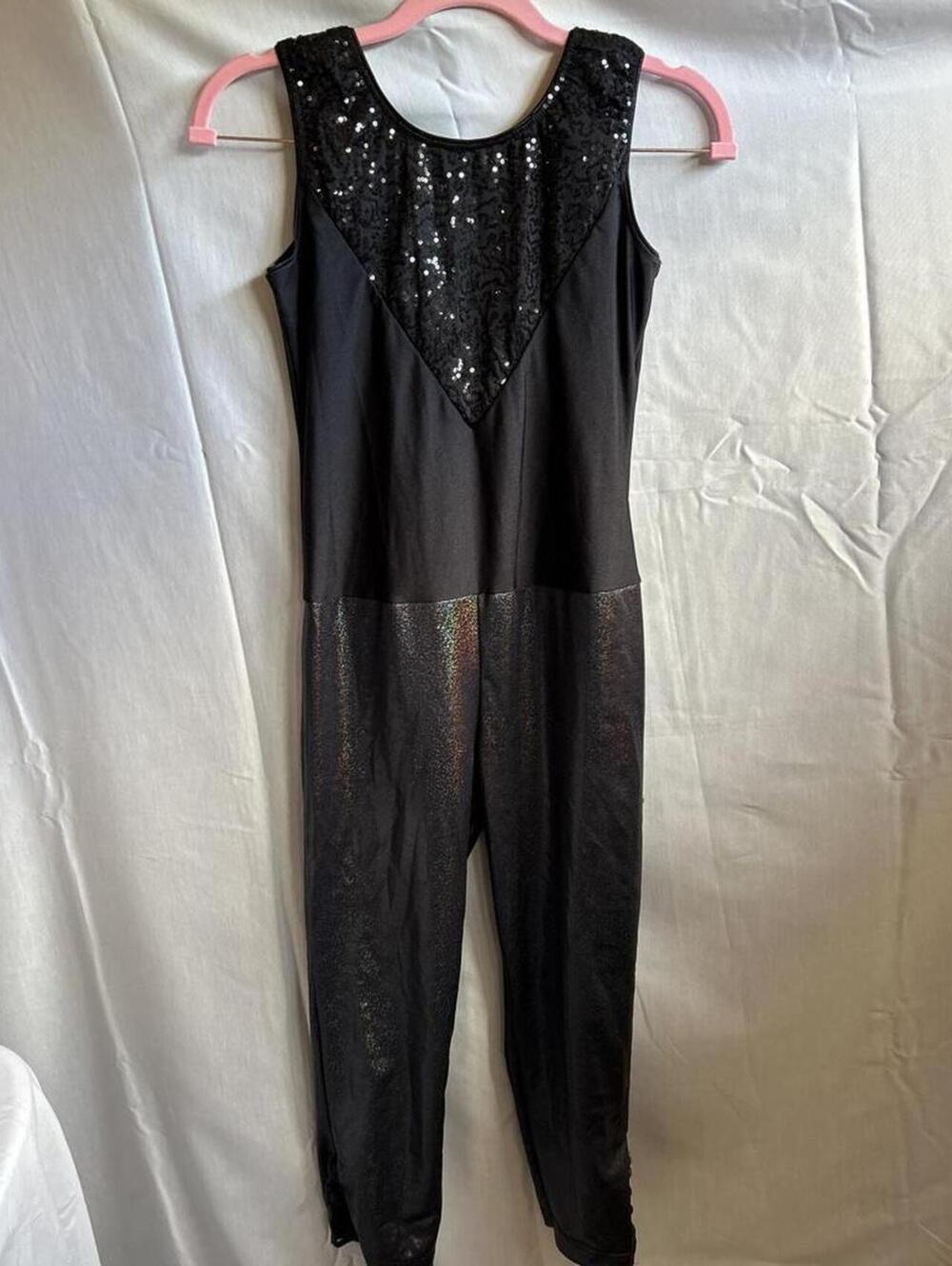 Women's Revolution "Ain't My Fault" Sequin & Holographic Dance Unitard - Adult M